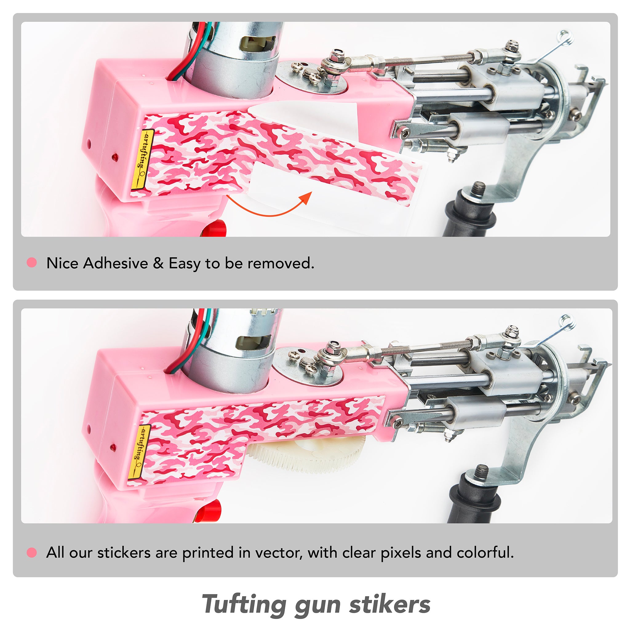 New VK Pink Cut Pile Tufting Gun ,handmade Tufting Machine 150x150cm Tufting  Cloth 1 Year Warranty 